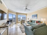 Living Room with Ocean Views at 4404 Windsor Court North